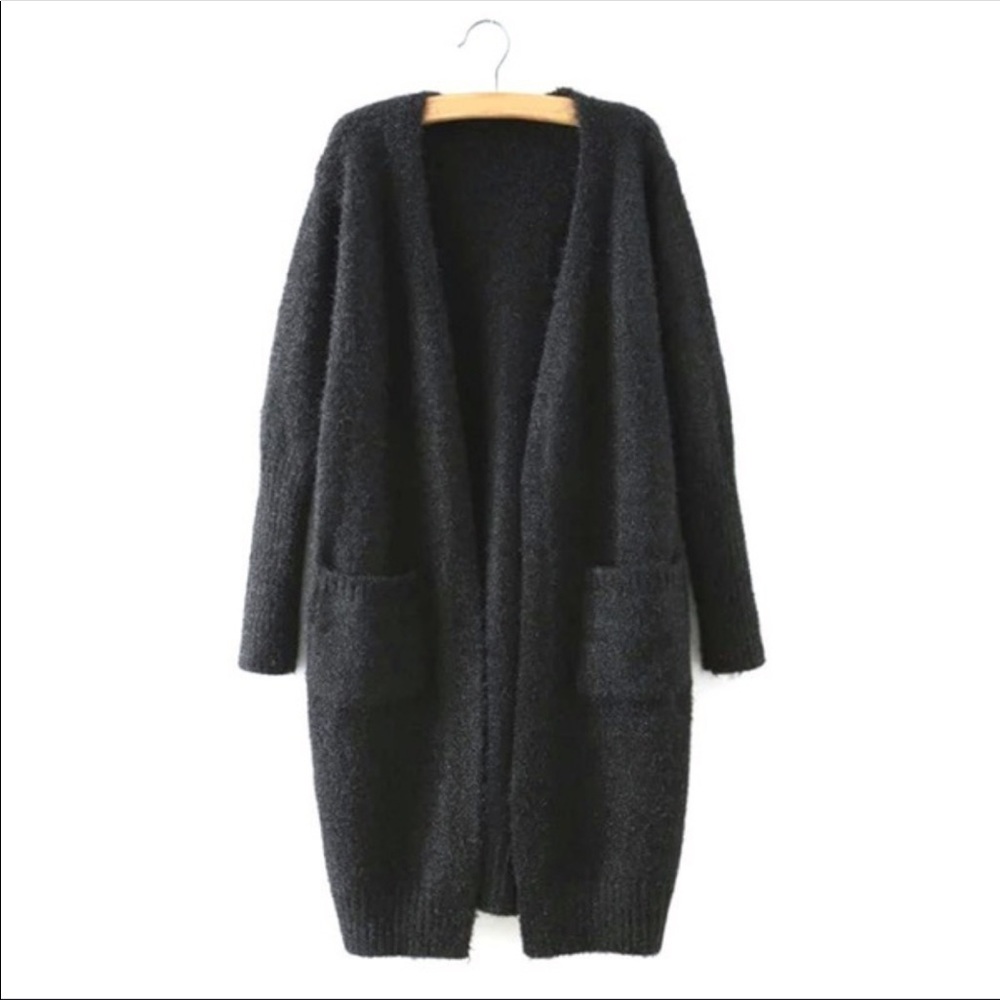 New Charcoal Grey Cardigan - Picture 3 of 8